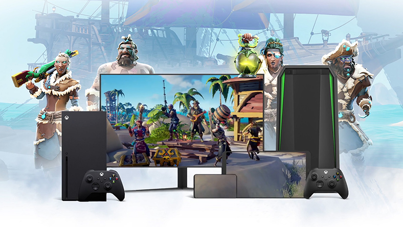 Multiple devices with Sea of Thieves.