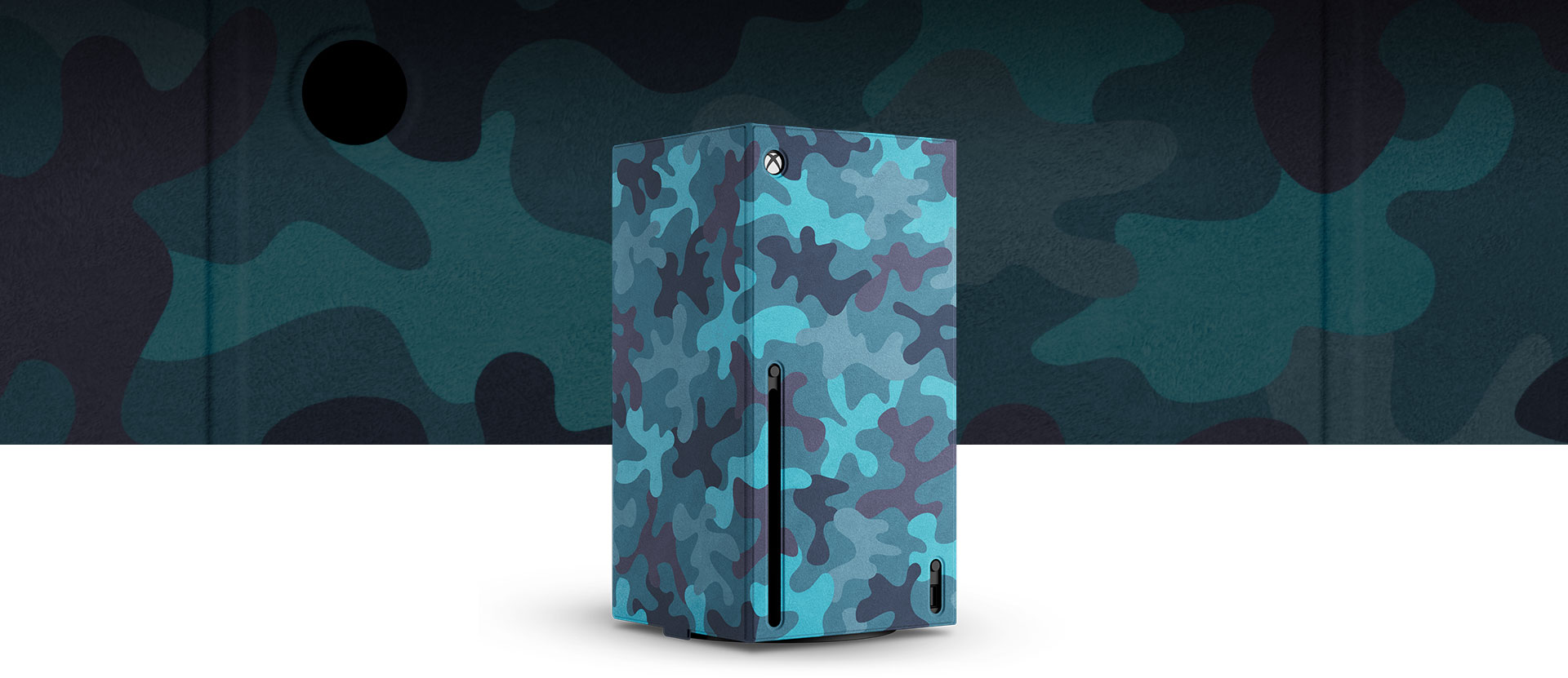 Habillage de console Xbox Series X en Mineral Camo