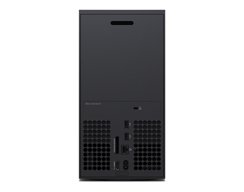 Back panel of the Xbox Series X – 1TB Carbon Black 