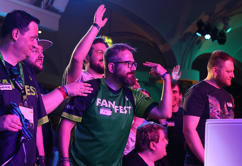 A crowd of people at the 2024 gamescom FanFest event