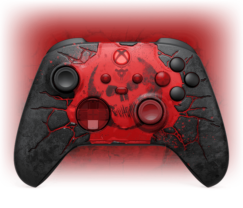 Vooraanzicht van XBOX draadloze controller - Gears of War: E-Day Limited Edition