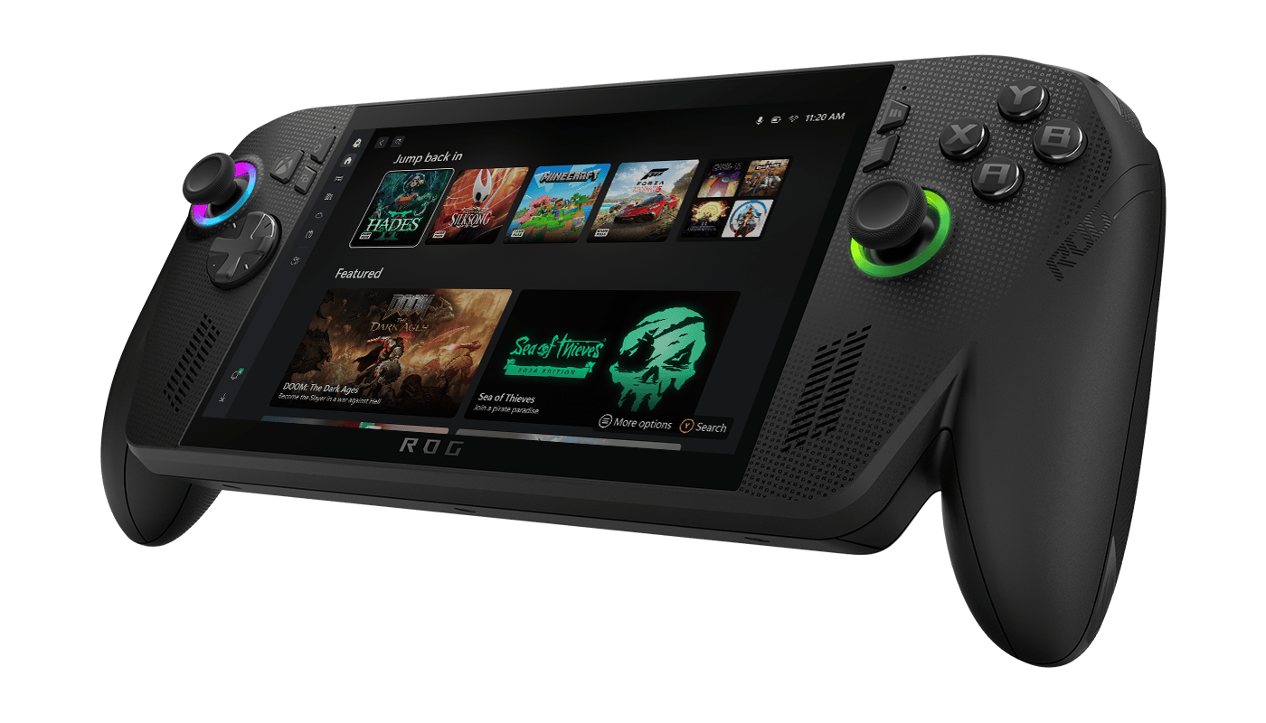 Right angle of the ROG XBOX Ally X