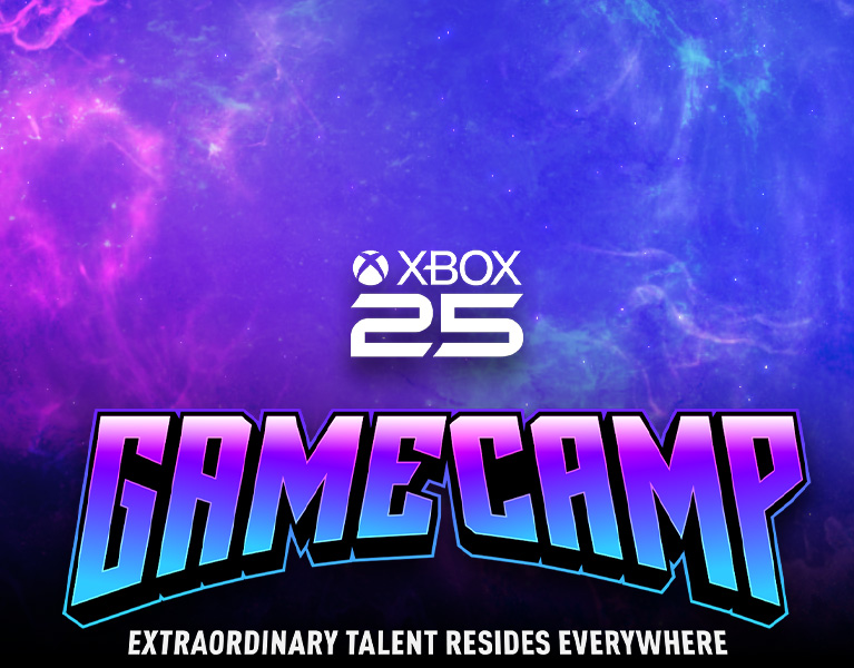 XBOX Game Camp 25 logo, Extraordinary talent resides everywhere
