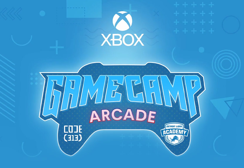 Xbox Game Camp Detroit Arcade logo.