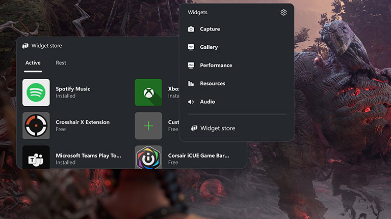 A screenshot of widget windows open over South of Midnight gameplay.