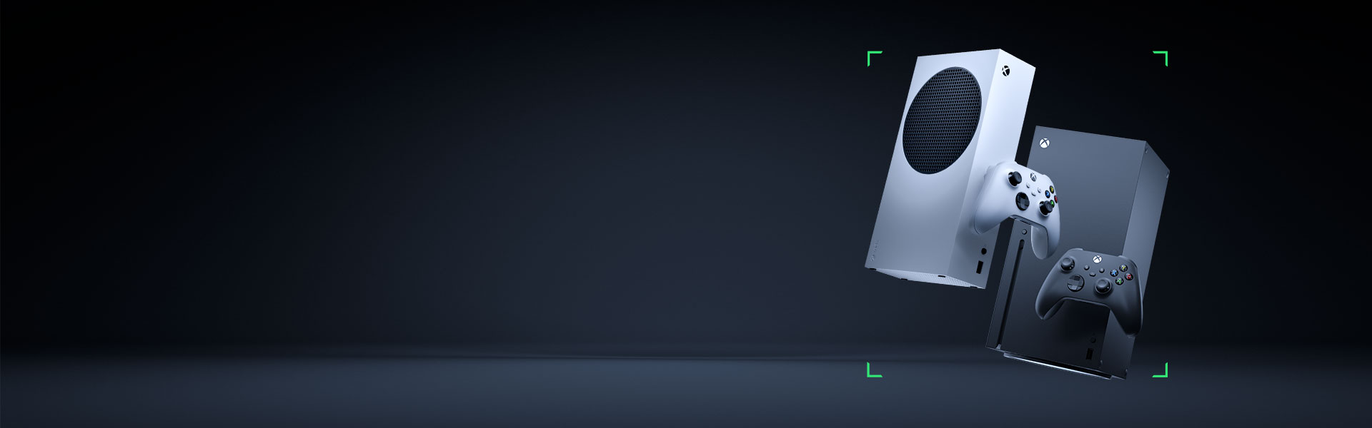 Xbox Series S with Xbox Wireless Controller - White and Xbox Series X with Xbox Wireless Controller - Black