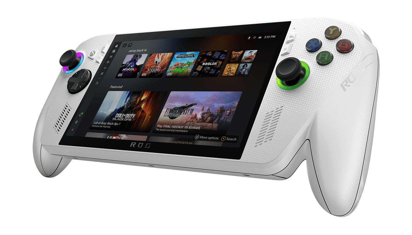 มุมมองด้านขวาของ ROG Xbox Ally