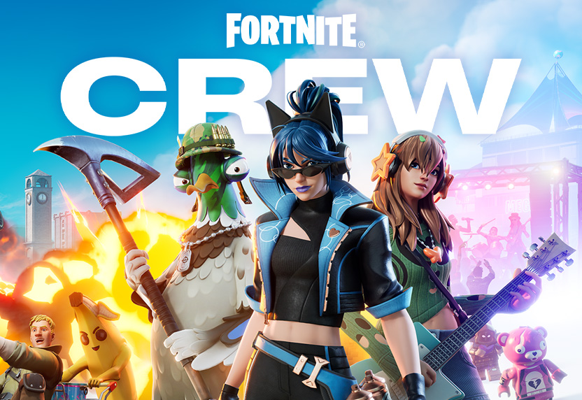 Fortnite-Crew, Outfits aus Fortnite, darunter Squawkin‘ Sergeant, Heroic Hope und PJ