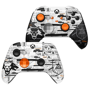 Detail view of Call of Duty®: Black Ops 6 controllers.