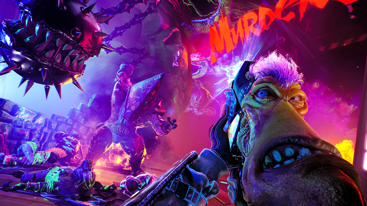 Sheath grimly charges up as a large enemy with a mace approaches.