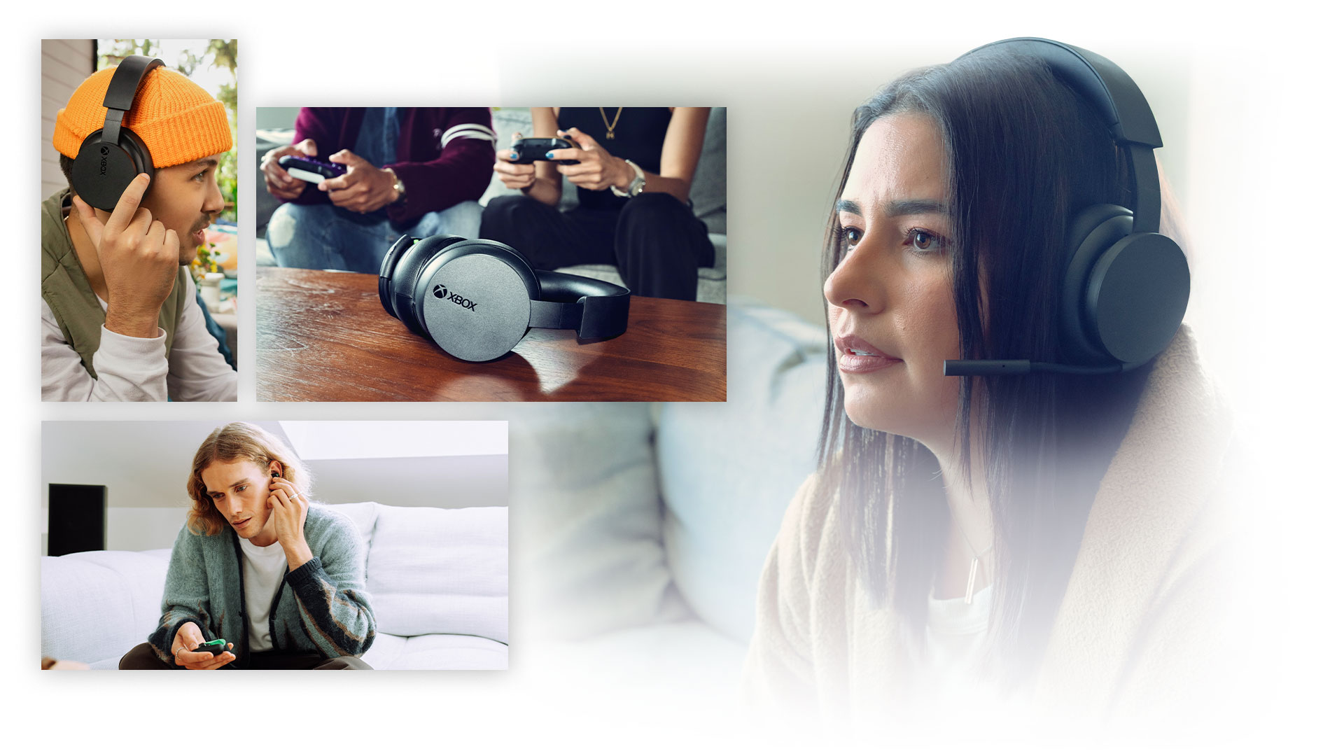 Mosaic of Xbox wireless headsets