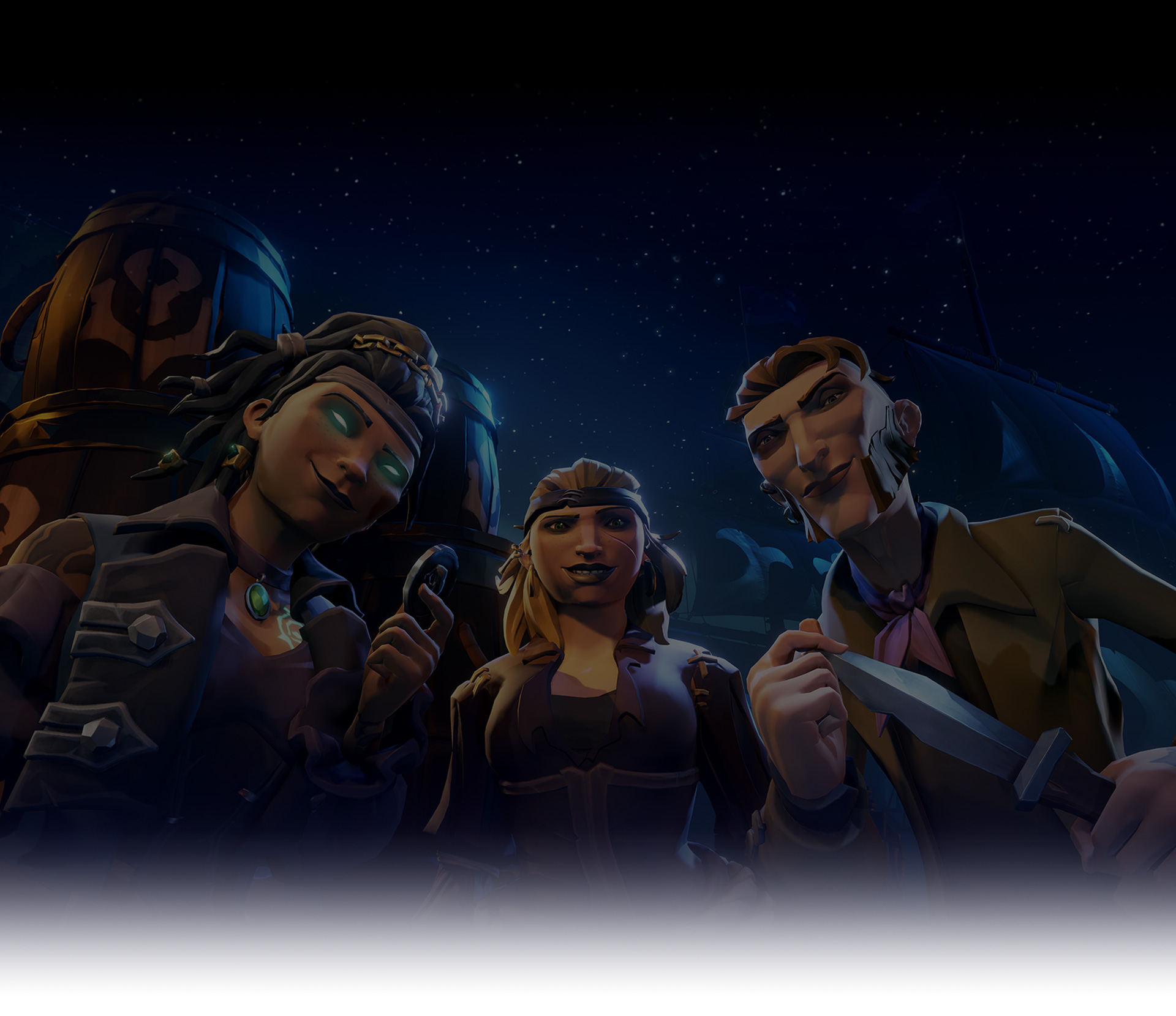 A Sea of Thieves szereplői pózolnak