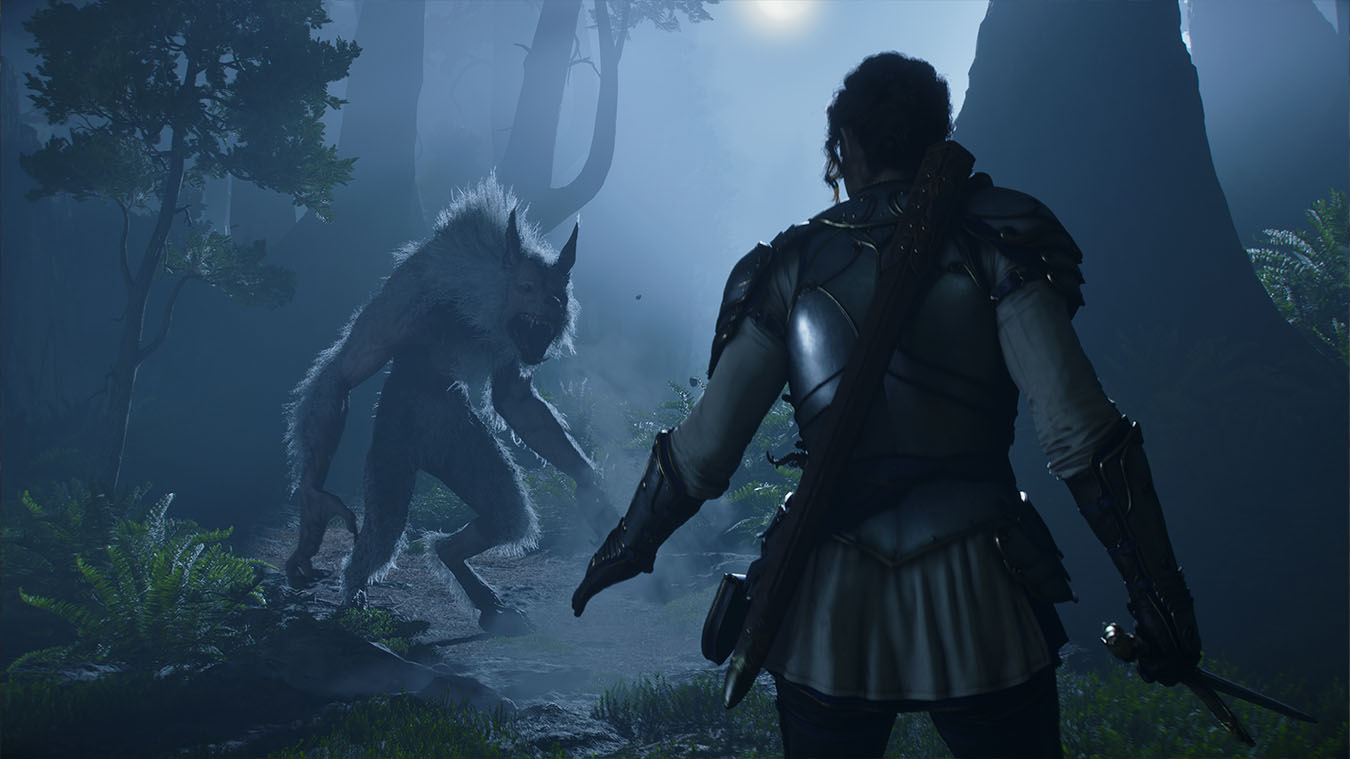 Fable promotional scene with the hero exploring a sunlit Albion meadow