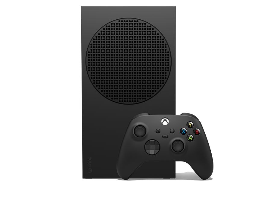 Xbox Series S – 1 TB i Carbon Black med trådlös Xbox-handkontroll – Carbon Black