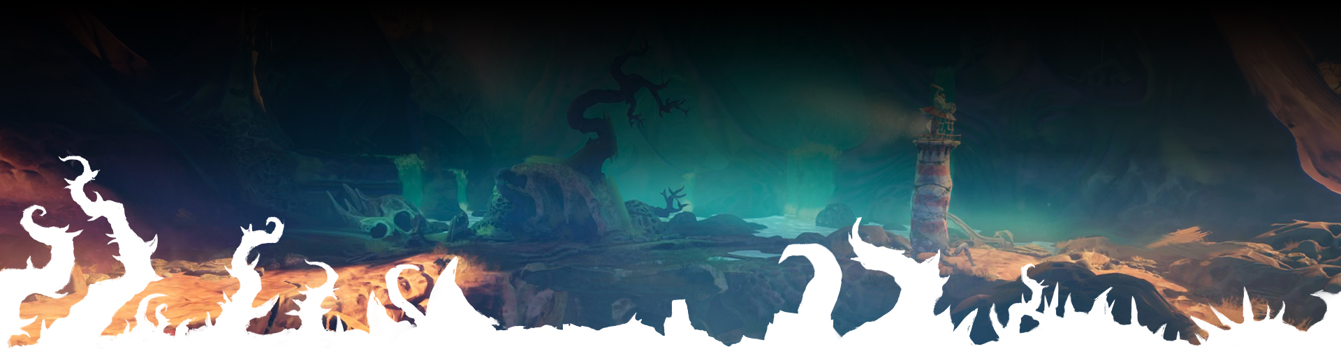 Le phare se dirige vers un petit arbre sur une pierre. 