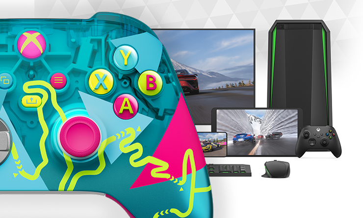Ασύρματο χειριστήριο Xbox – Forza Horizon 6 Limited Edition με υπολογιστή, τηλεόραση, tablet, κινητό τηλέφωνο, χειριστήριο, πληκτρολόγιο και ποντίκι