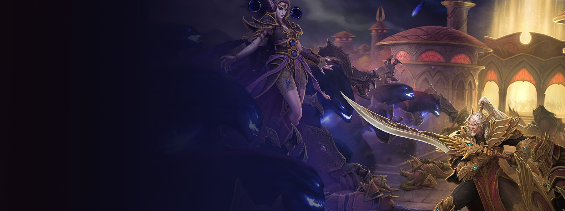 Zlovolné bytosti Prázdnoty útočí na rozlehlé město z fantasy světa