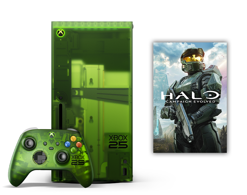 XBOX Series X25 Limited Edition mit XBOX Wireless Controller X25 Special Edition und Halo: Campaign Evolved
