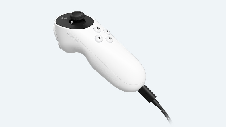 Left view of XBOX Adaptive Joystick