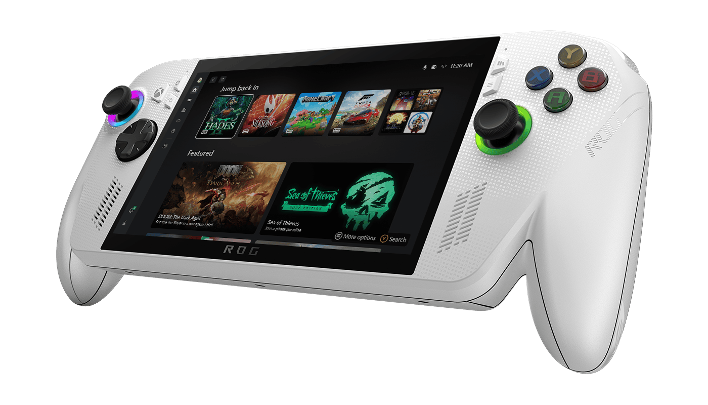 Right angle of the ROG XBOX Ally