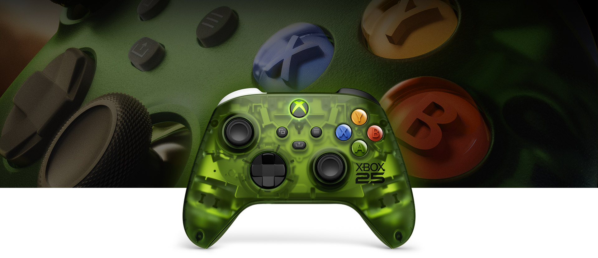 Front view of XBOX Wireless Controller X25 Special Edition
