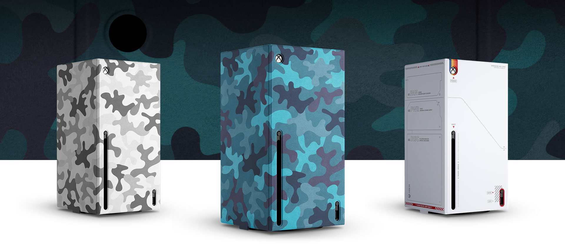 Xbox Series X Console Wrap in Mineral Camo