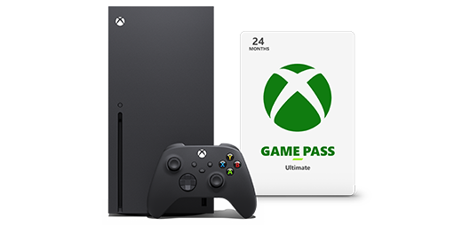 Xbox Series X avec manette sans fil Xbox et carte Xbox Game Pass, avec 24 mois de Game Pass Ultimate