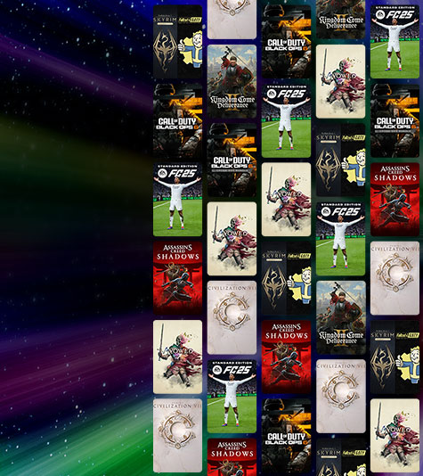 Cover art from games that are part of the Ultimate Game Sale including EA Sports FC 25, Call of Duty: Black Ops 6, and Avowed