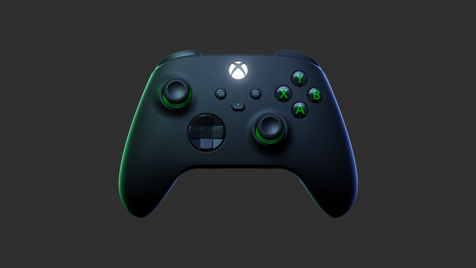 Black Xbox Wireless Controller with green details