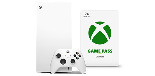 Xbox Series X con el Mando inalámbrico Xbox y la tarjeta Xbox Game Pass, con 24 meses de Game Pass Ultimate