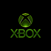 Green XBOX logo on a black background