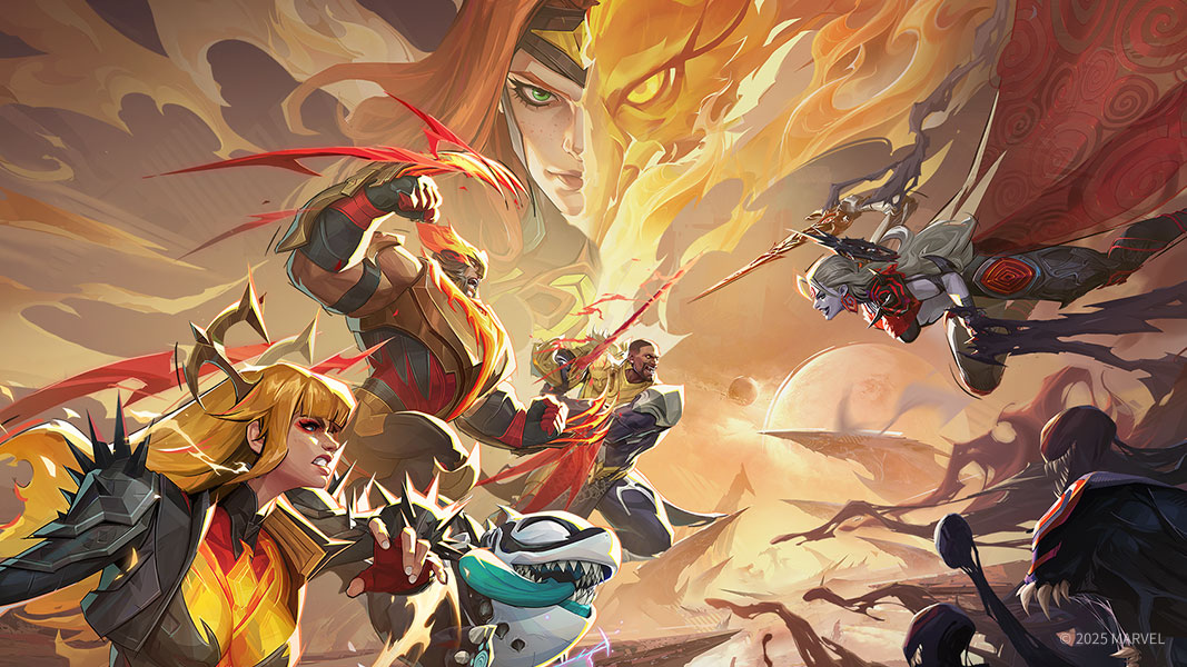 © 2025 MARVEL, A group of phoenix themed characters go head to head against dark forces. 