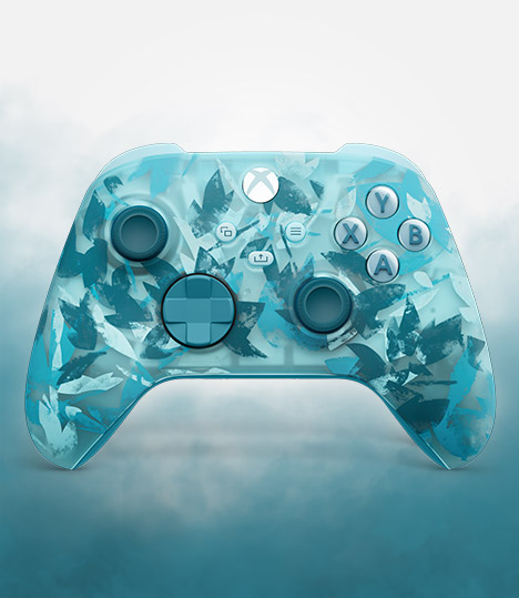 Front view of the Xbox Wireless Controller – Ice Breaker Special Edition.