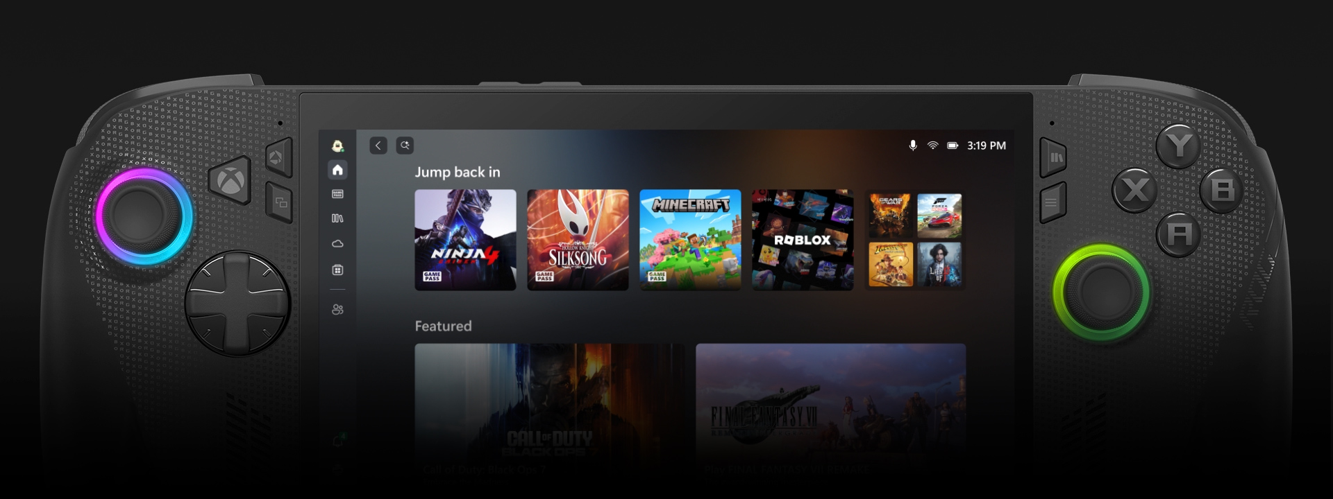 ภาพแสดงกระบวนการเปิดเครื่องสำหรับ Rog Xbox Ally X