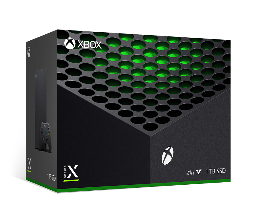 Xbox Series X – 1TB (カーボン ブラック) のボックス