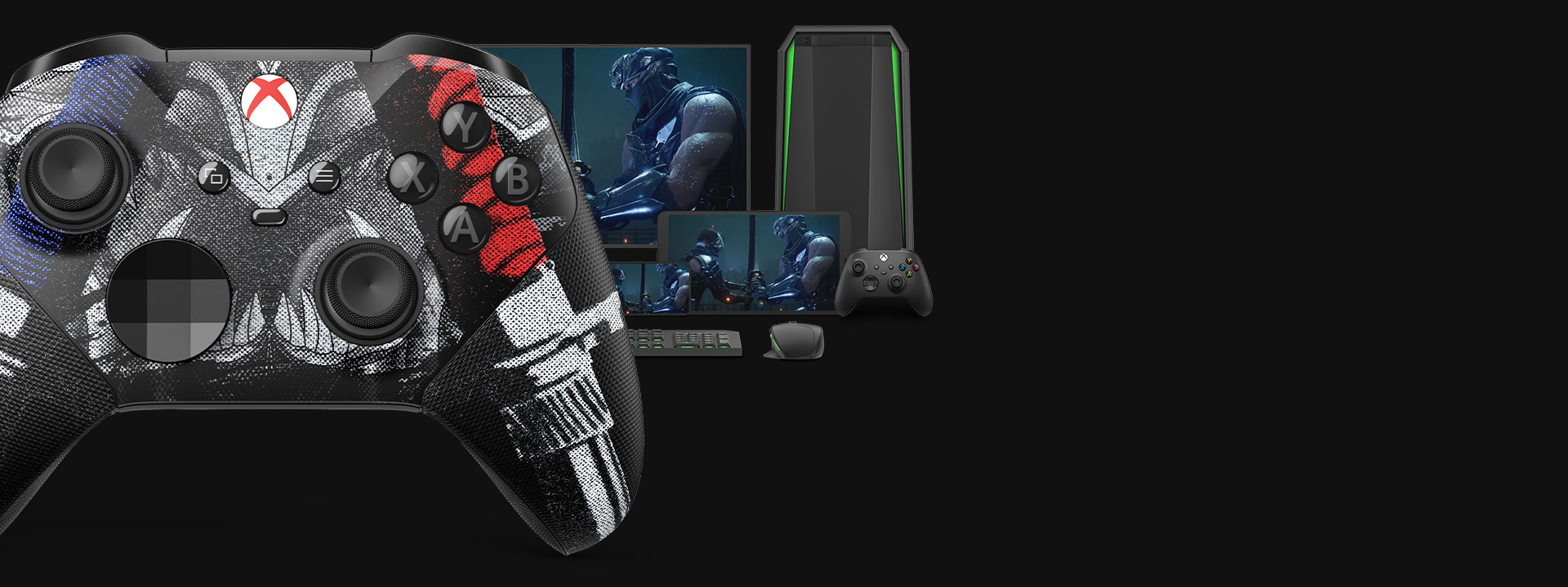 Langaton Xbox-ohjain – Langaton Xbox Elite Series 2 -ohjain – NINJA GAIDEN 4 tietokoneella, televisiossa ja Xbox Series S -konsolilla