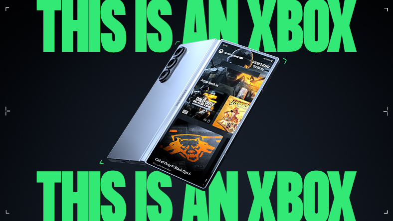 This is an Xbox. Mobile phone with Call of Duty: Black Ops 6 