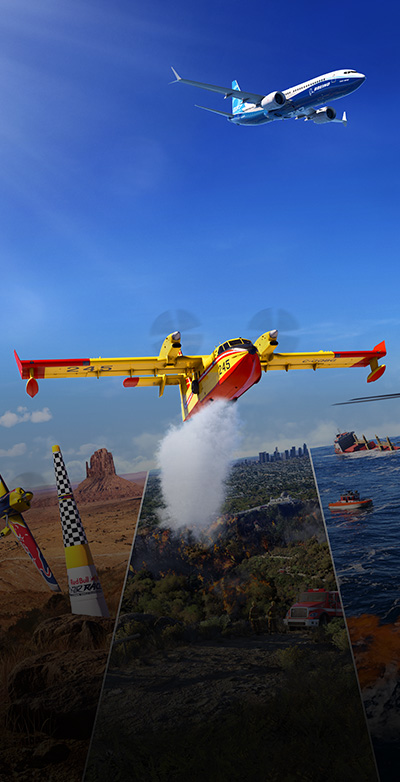 『Microsoft Flight Simulator』、空を飛ぶ 2 つの飛行機