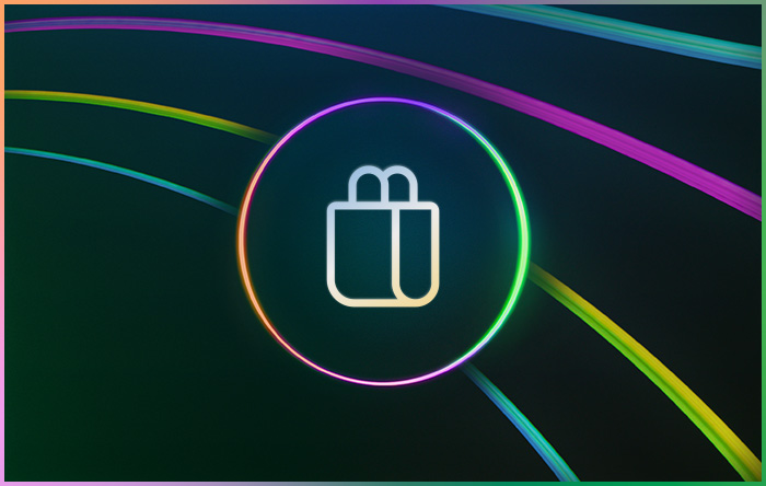 Ein Einkaufstaschen-Symbol