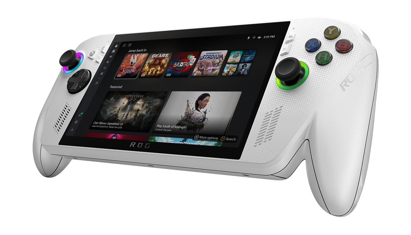 Right angle of the ROG Xbox Ally